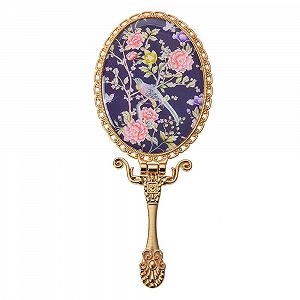 Ручное Зеркало Clayre & Eef 8 x 2 x 18 см Полирезин Стекло Овальное Золотой synthetic.ua - Фото 1