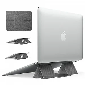 Подставка складная Ringke 2 Серая для ноутбука MacBook, компьютера, iPad, планшета - Фото 1