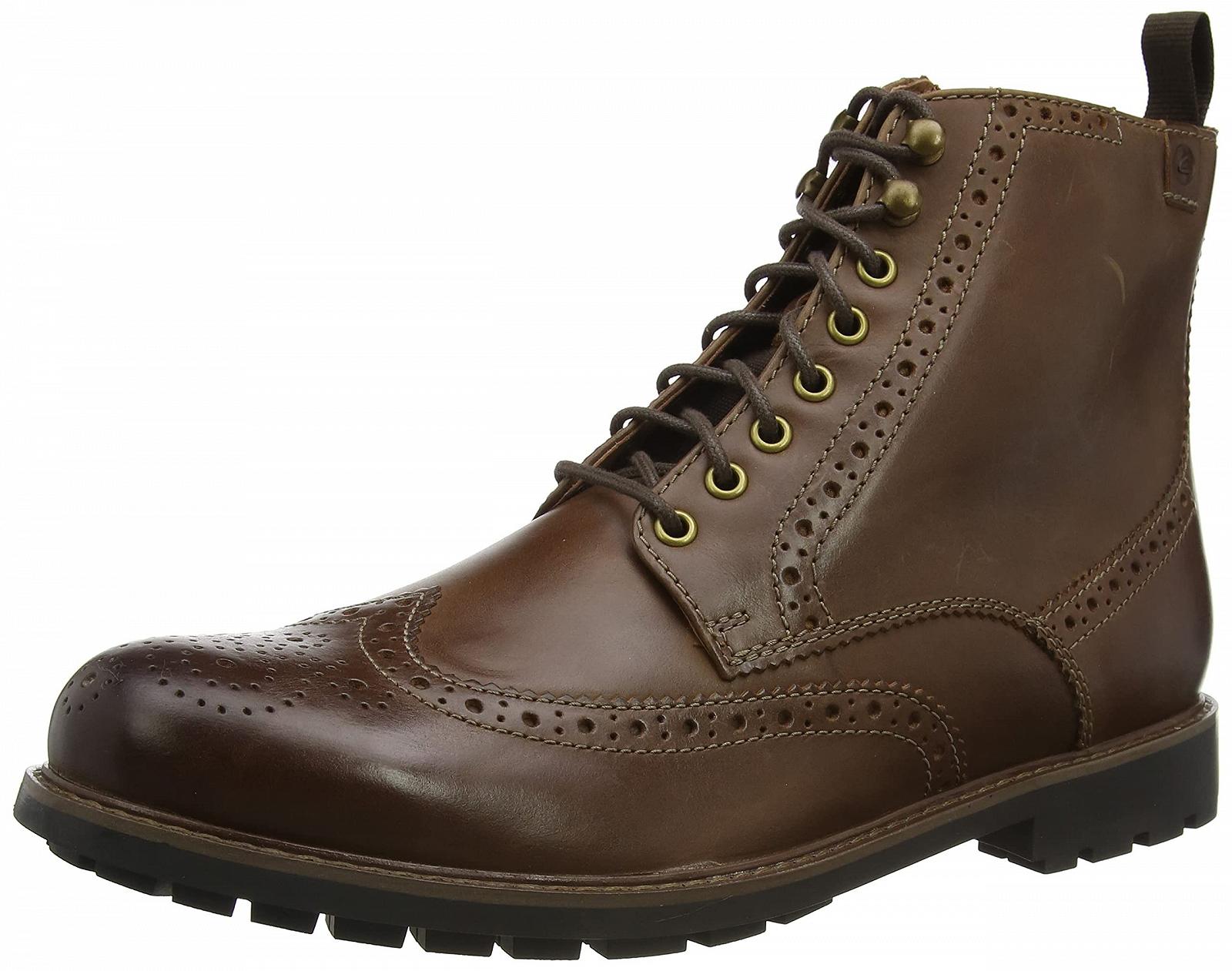Ботинки Оксфорды мужские Clarks Bowzer Hi коричневый, 41 EU, фото №1