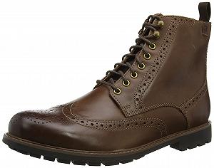 Ботинки Оксфорды мужские Clarks Bowzer Hi коричневый, 41 EU - Фото 1