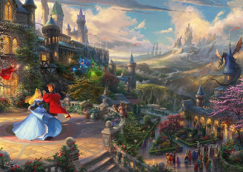 Пазл Schmidt Spiele Thomas Kinkade Disney Спящая красавица танцует в волшебном свете 57369 1000 элементов, фото №1