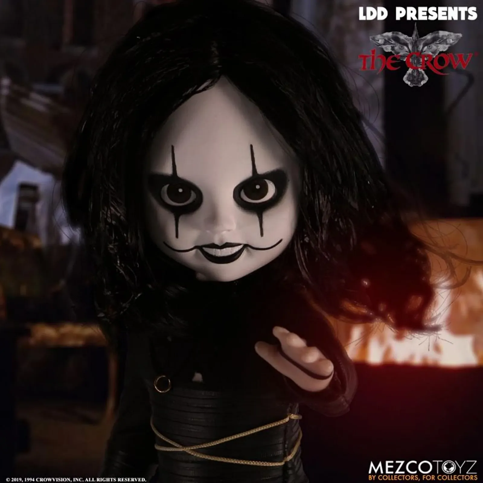 Коллекционная кукла Mezco Toyz Living Dead Dolls Presents The Crow 10 дюймов, фото №5