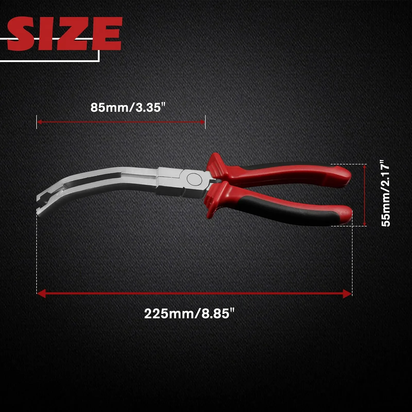 Плоскогубцы SPEEDWOX для свечей накаливания, угловые губки, плоскогубцы для соединителей свечей накаливания, съемник зажимов, плоскогубцы с изогнутыми губками, плоскогубцы для гнезда свечей накаливания, для ремонта дизельных двигателей, фото №6