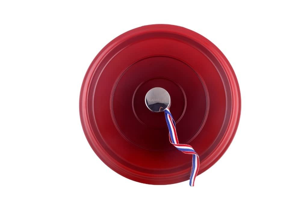 Гусятниця для запікання Kamberg 0008187 20 см литий алюміній червоний, фото №6