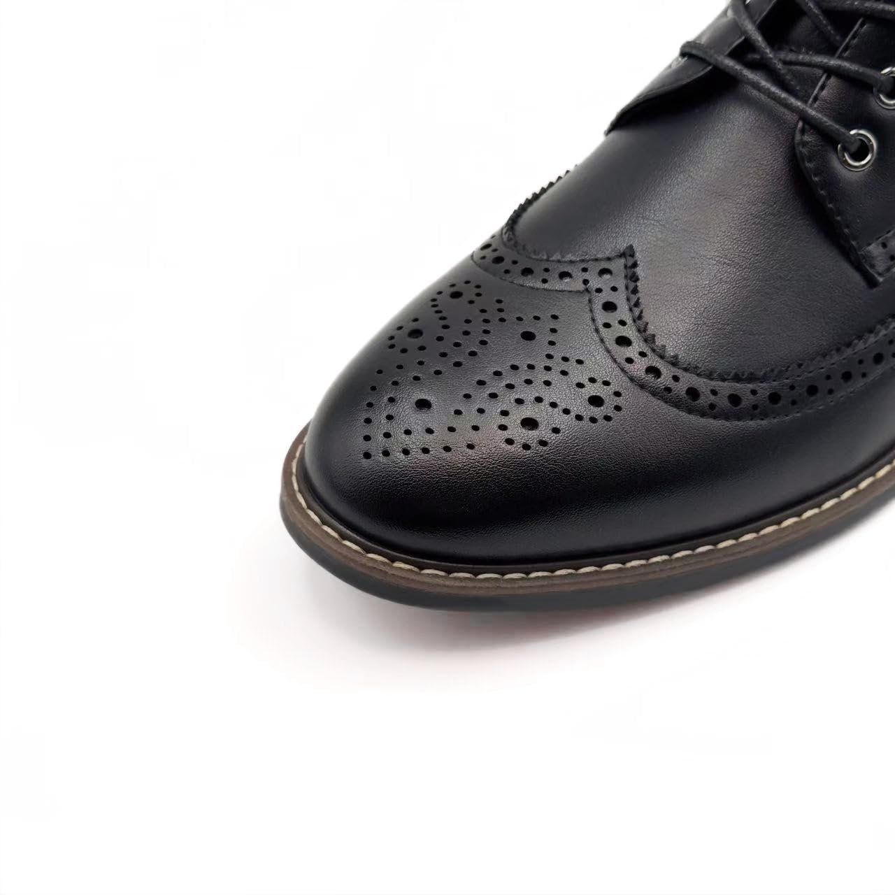 Чоловічі черевики Броги Класичні Оксфорди на шнурівці, фото №5
