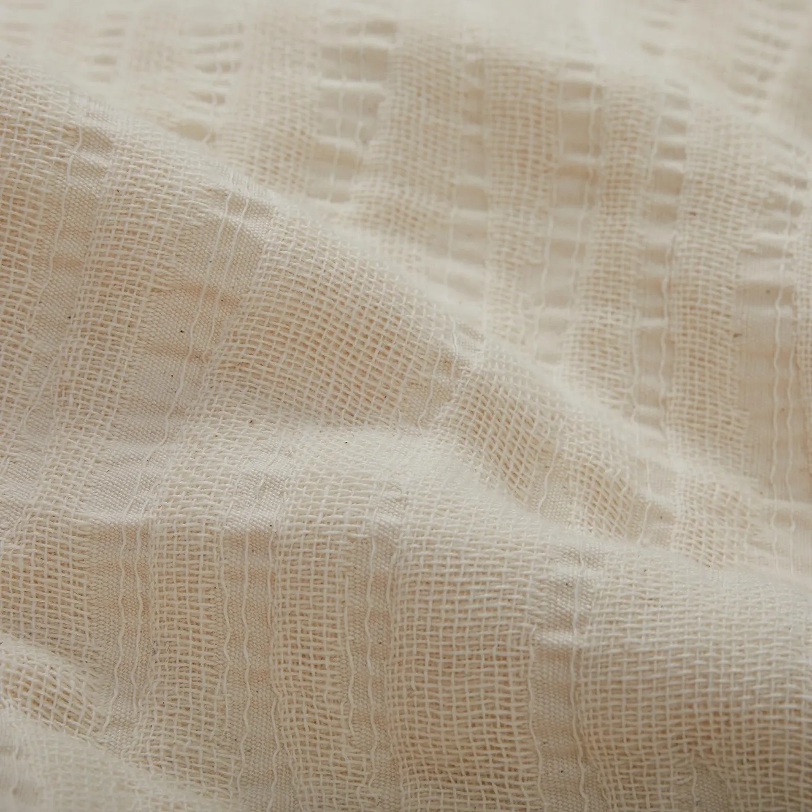 Покрывало URBANARA Aiva 180 x 200 см, 90% Хлопок (BCI) и 10% Смешанные волокна, Крем, фото №3