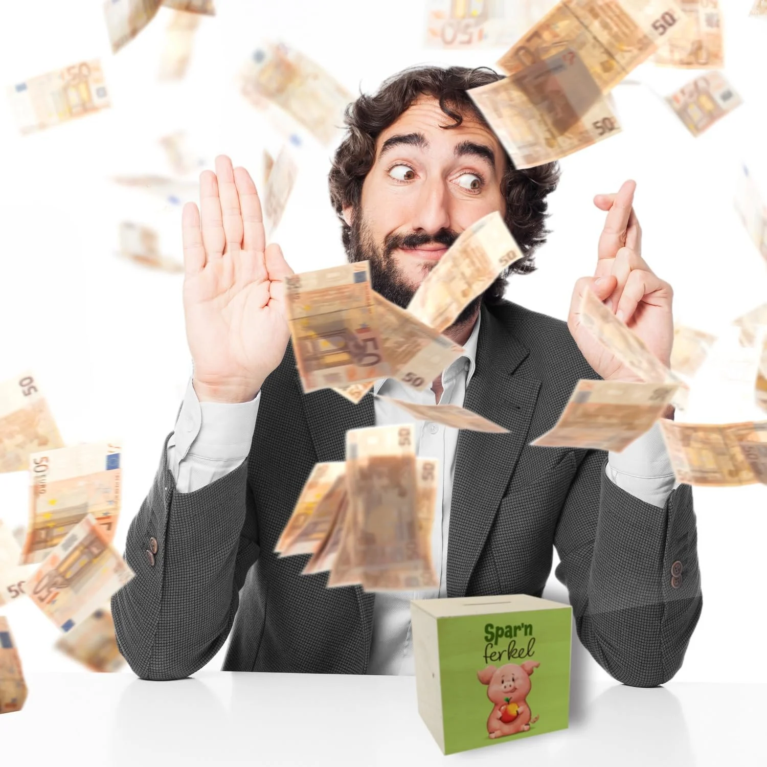 Скарбничка дерев'яна Порося Sparferkel з принтом, фото №7