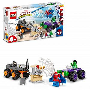 Конструктор Lego Marvel 10782 Spidey and His Amazing Friends Hulk Vs Rhino Truck Showdown - Фото 1
