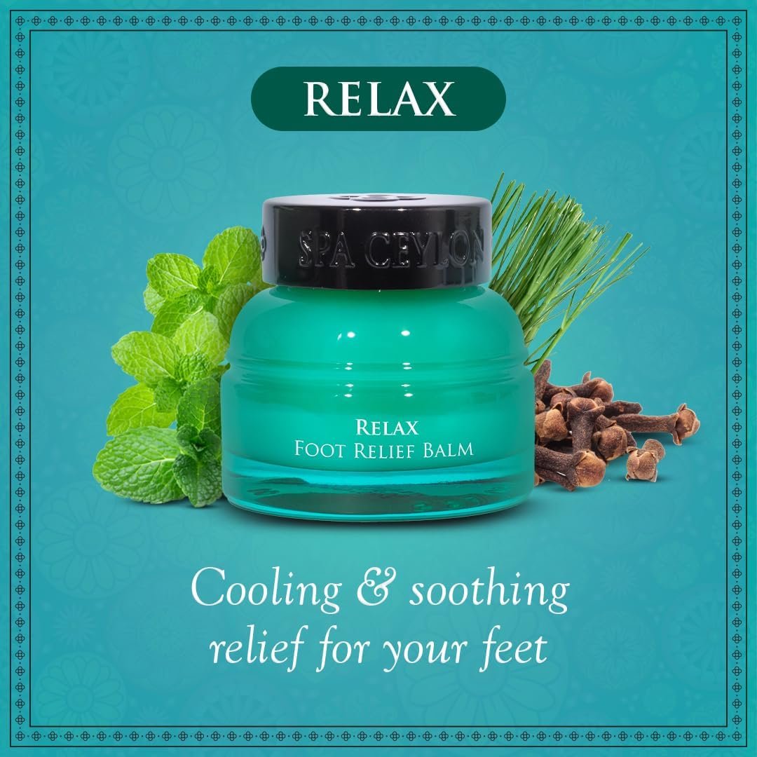 Розслаблюючий бальзам для ніг SPA CEYLON Relax Foot Relief Balm охолоджувальний та заспокійливий, фото №7