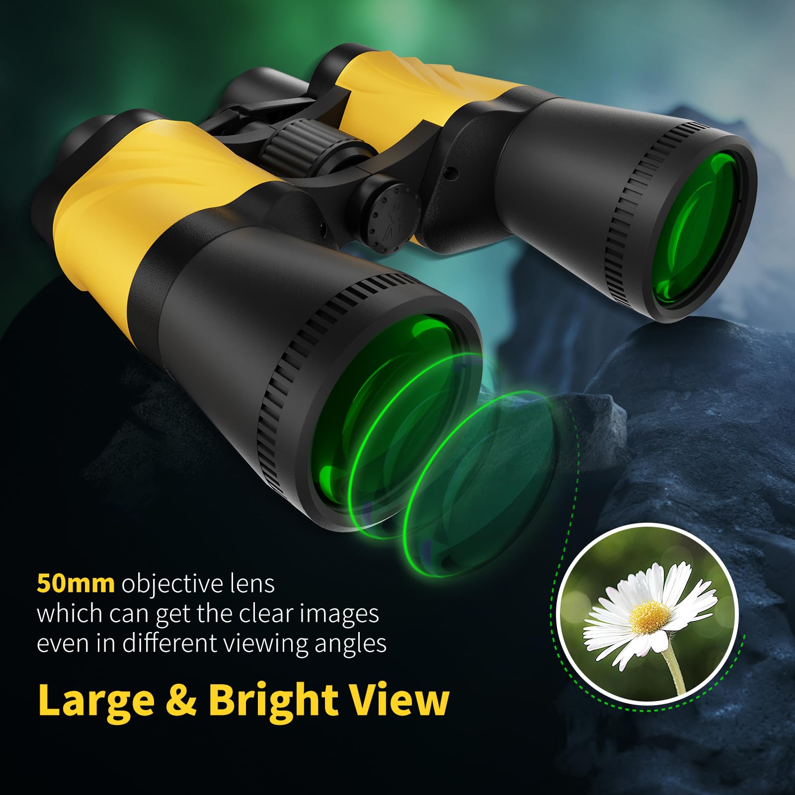 Бінокль 20x50 Professional High Performance Porro BAK4 Multilayer Coated, фото №7