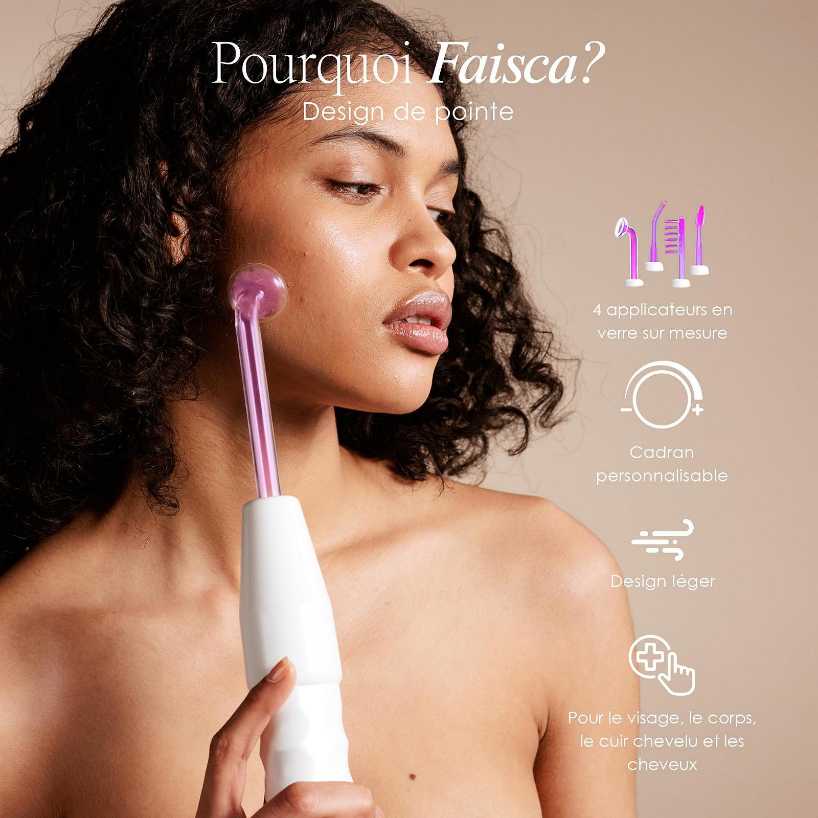Прилад для догляду за шкірою обличчя Project E Beauty D'arsonval, високочастотний, газ аргон, портативний, фіолетовий, фото №4