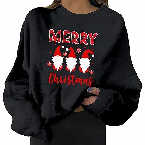 Рождественский свитер Женская рождественская футболка для женщин Buffalo Plaid Tees Топы Рождественская футболка с длинными рукавами Праздничная графика Зимняя блузка Топы Рождественские свитеры - Фото 1