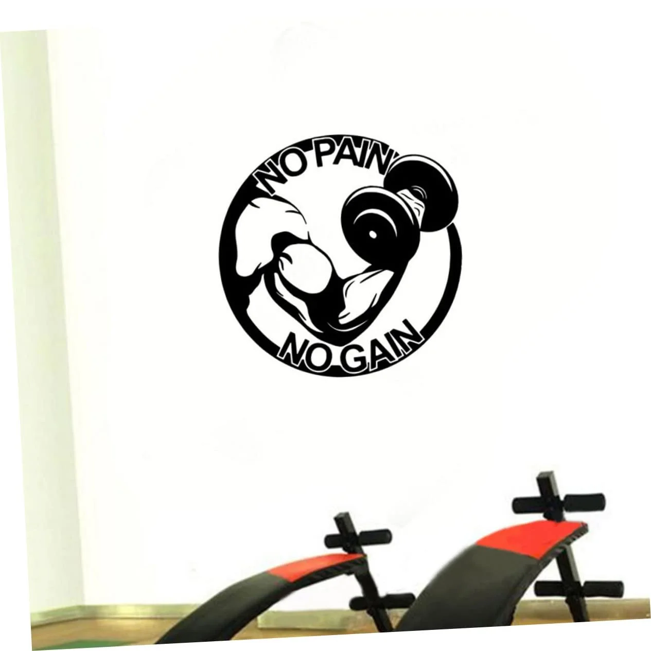 Наклейка на стіну Lurrose Fitness Dumbbells Гантелі, фото №9