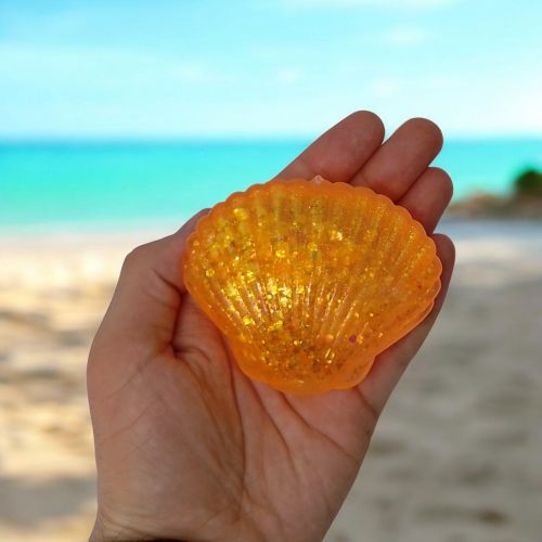 Жвачка-тянучка антистресс Ракушка оранжевая [tsi244431-TSI], фото №2