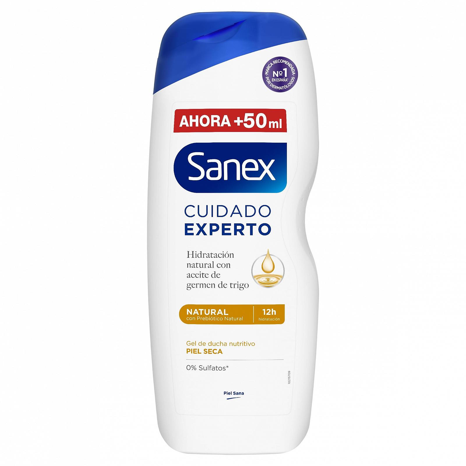 Гель для душу Sanex Experte Natural для сухої шкіри 12 шт по 600 мл, фото №2