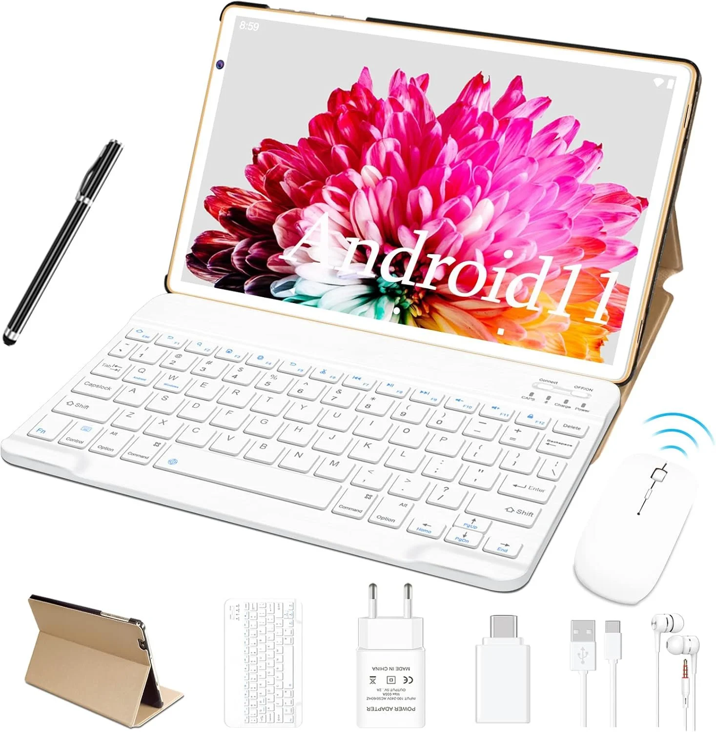 Планшет 10.1" Facetel Q3 4/64Gb 8 ядер Android 11 8000 mAh Білий, фото №1 Планшет 10.1" Facetel Q3 4/64Gb 8 ядер Android 11 8000 mAh Білий, фото №1