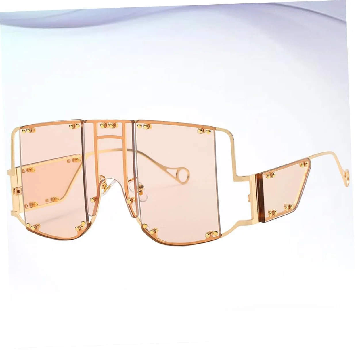 Сонцезахисні окуляри Retro PACKOVE Квадратні Rehanna Steampunk Набір з 3 штук, фото №2