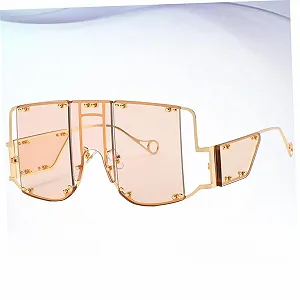 Солнцезащитные очки Retro PACKOVE Квадратные Rehanna Steampunk Набор из 3 штук synthetic.ua - Фото 1