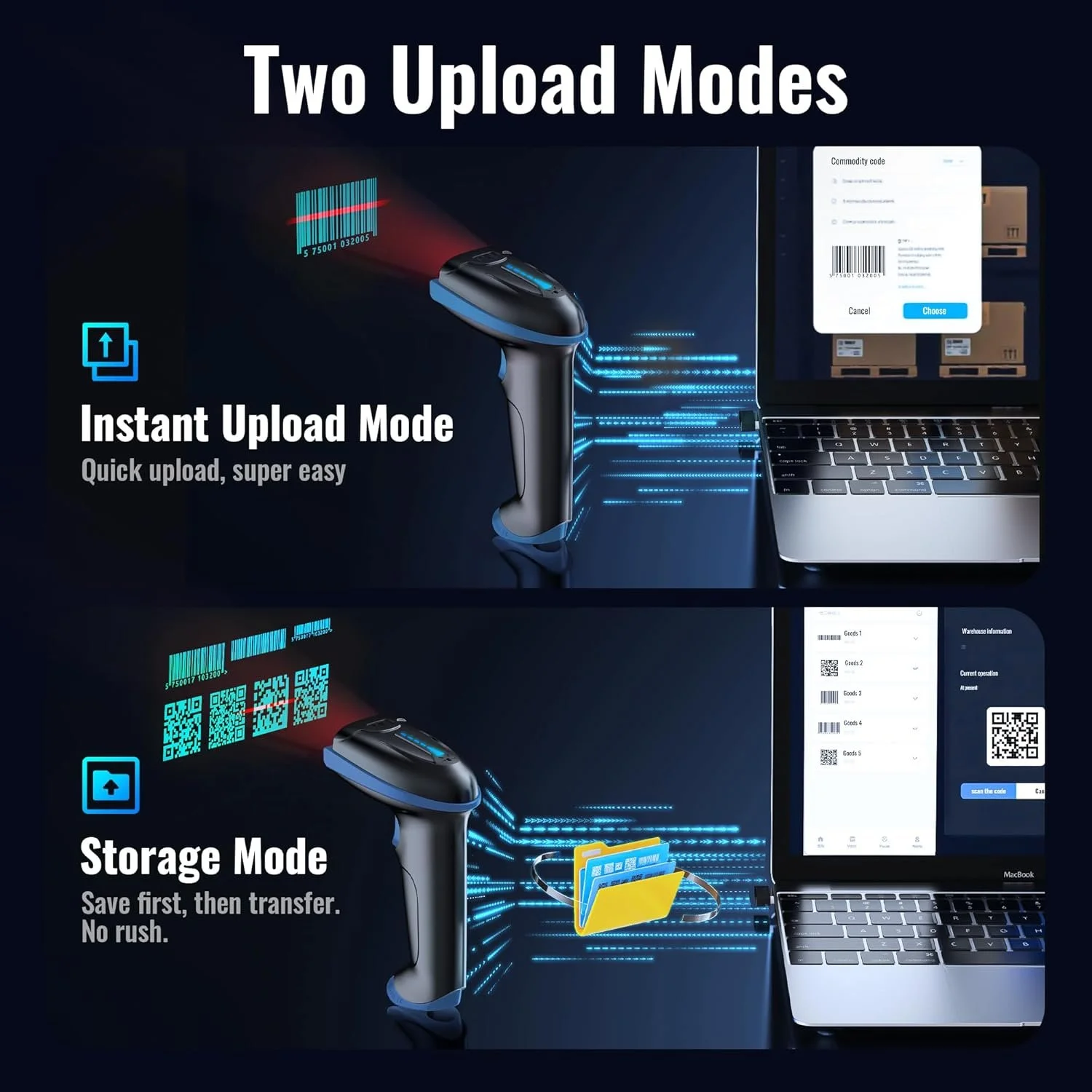 Сканер Tera D5100 Чорний-синій, фото №4 Сканер Tera D5100 Чорний-синій, фото №4