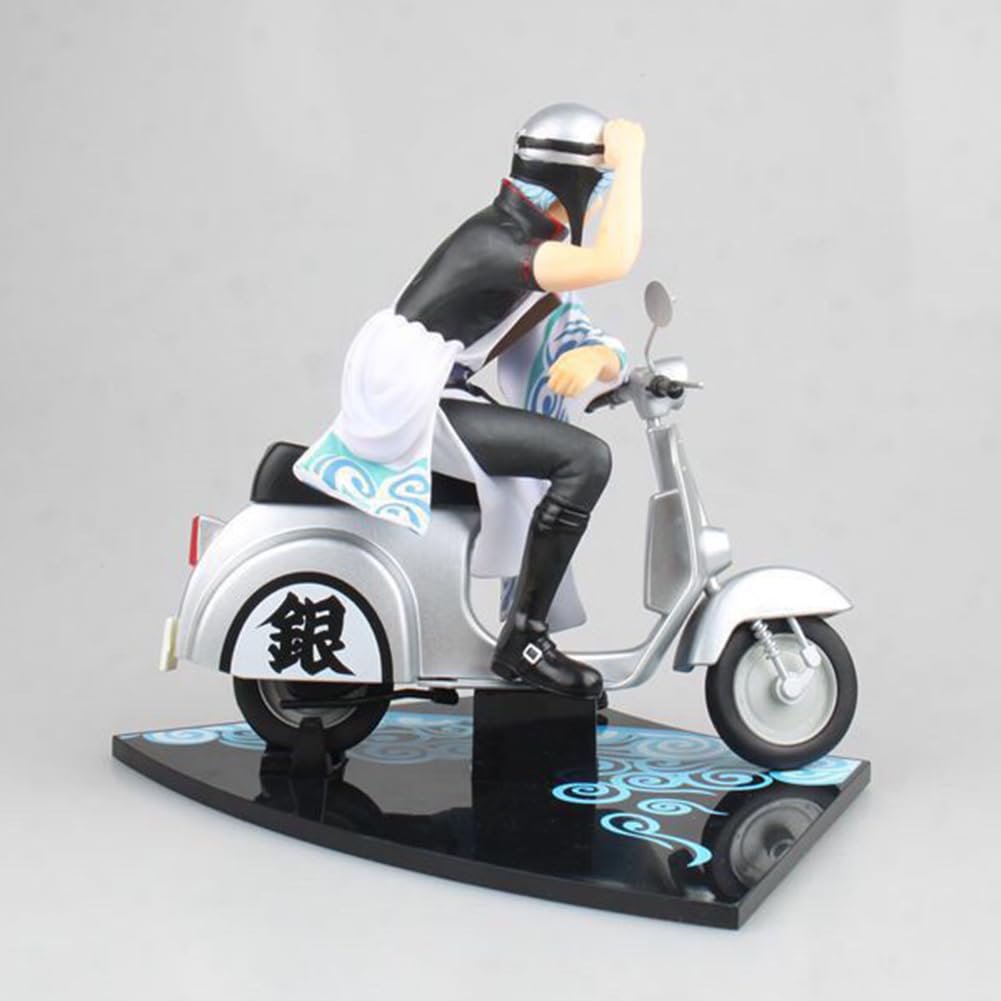 Фигурка ПВХ Sakata Gintoki Zhongkaihua 15 см, аниме модель, коллекционные украшения, издание на мотоцикле, фото №4