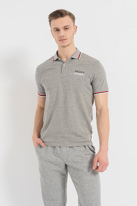 Поло Jack&Jones 12221012 Melange Серый M synthetic.ua - Фото 1