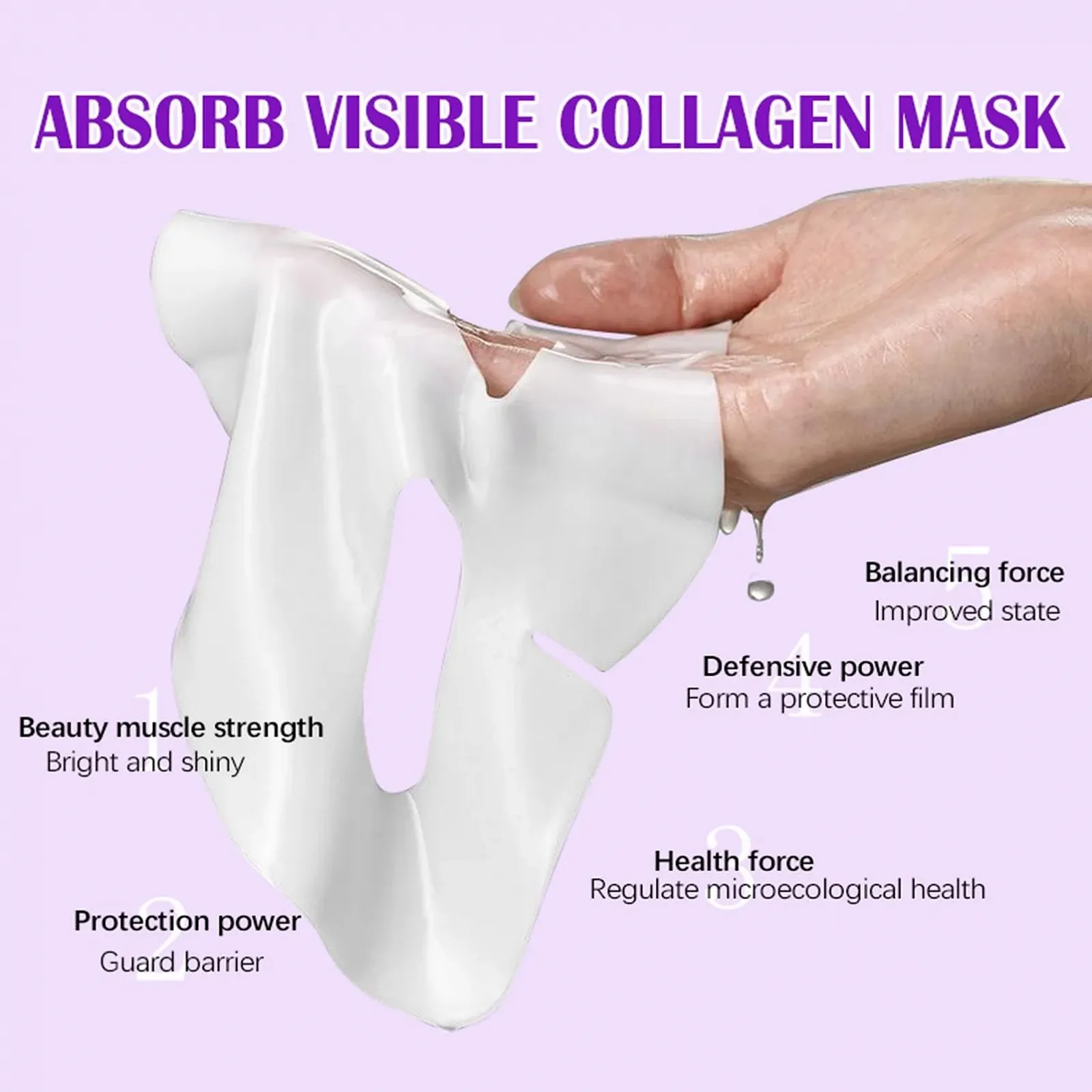 Маска Колагенова Organic Anti-Wrinkle Lifting для обличчя, фото №6