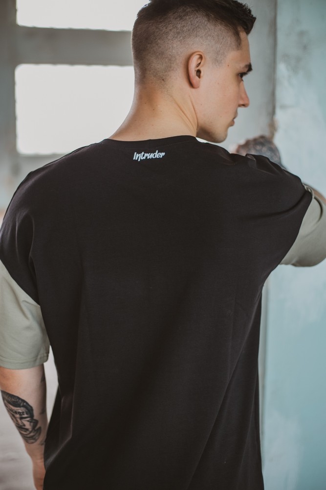 Футболка FreeDom черная с оливкой, фото №5