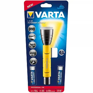 Ліхтар Varta LED Outdoor Sports 5 Ватт, вкл. 2x High Energy AA батареї IPX4, 16 x 3.7 x 3.7 см synthetic.ua - Фото 1