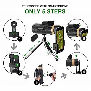 Монокуляр DERBUT 12-16X60 synthetic.ua - Фото 1