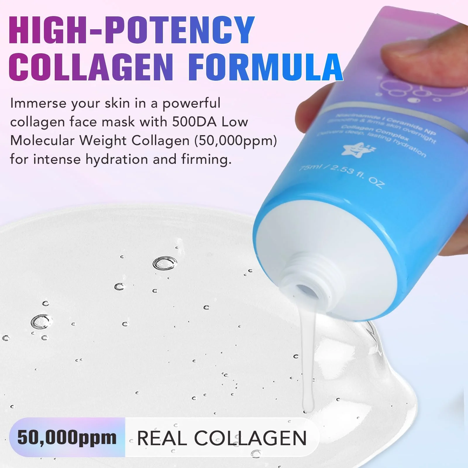 Нічна Колагенова Маска Collagen для Обертання, фото №6 Нічна Колагенова Маска Collagen для Обертання, фото №6