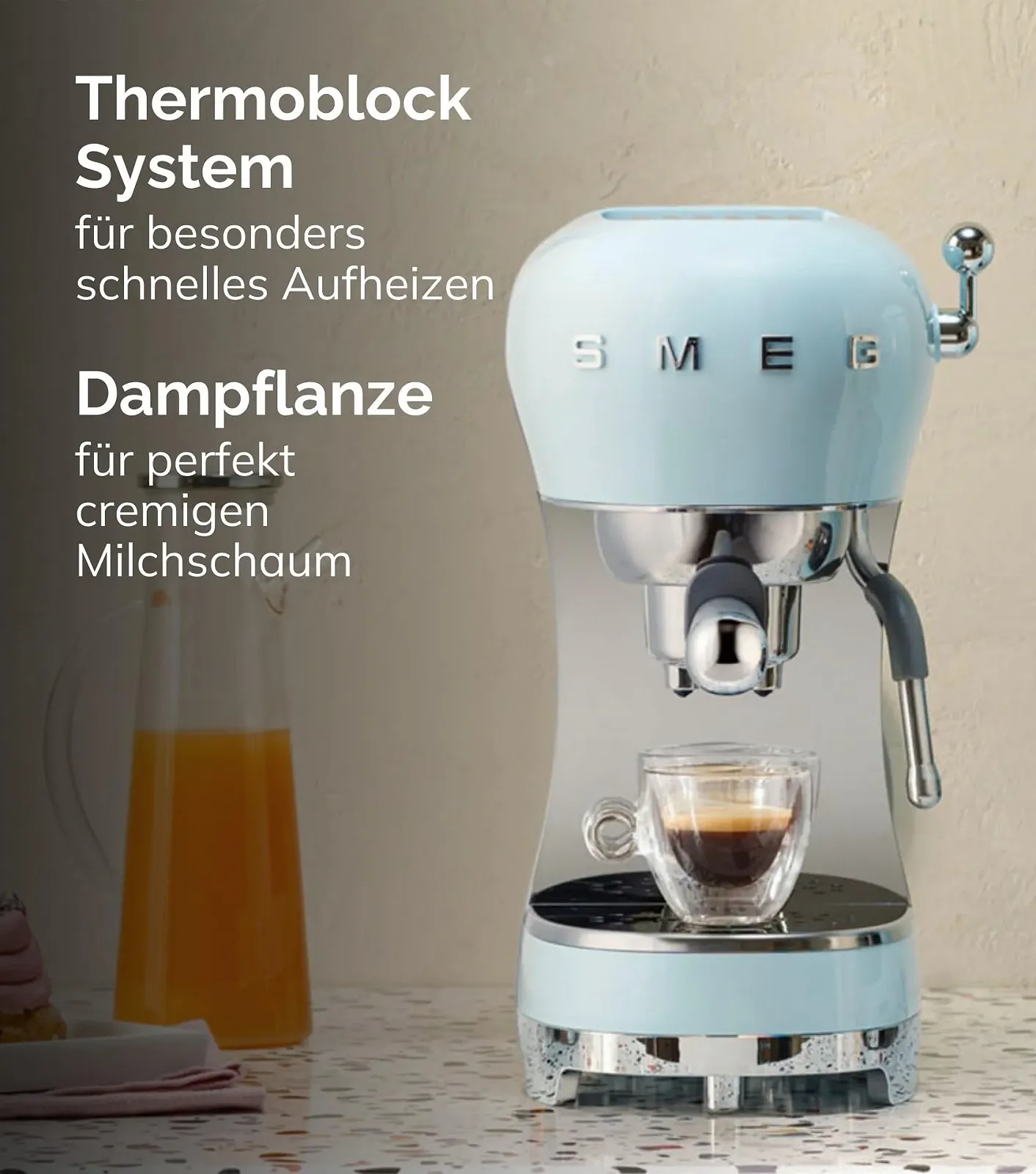 Кофеварка эспрессо Smeg ECF02BLEU 1 л 1350 Вт Черная, фото №3