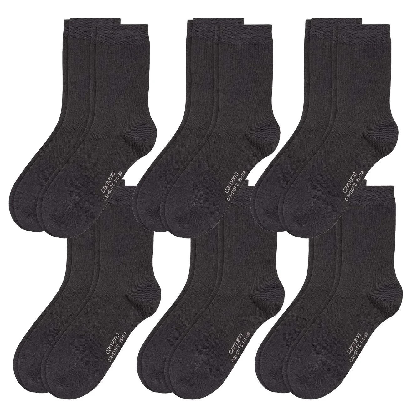Шкарпетки Camano CA-Soft Жіночі, 12 пар, Чорний (9999), фото №1