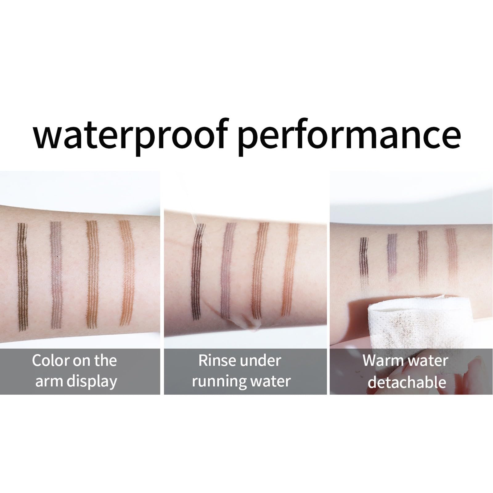 Олівець Augenbrauenstift 2024 Wasserfest Microblading Augenbrauenstift Натуральний Чорний One Size, фото №3