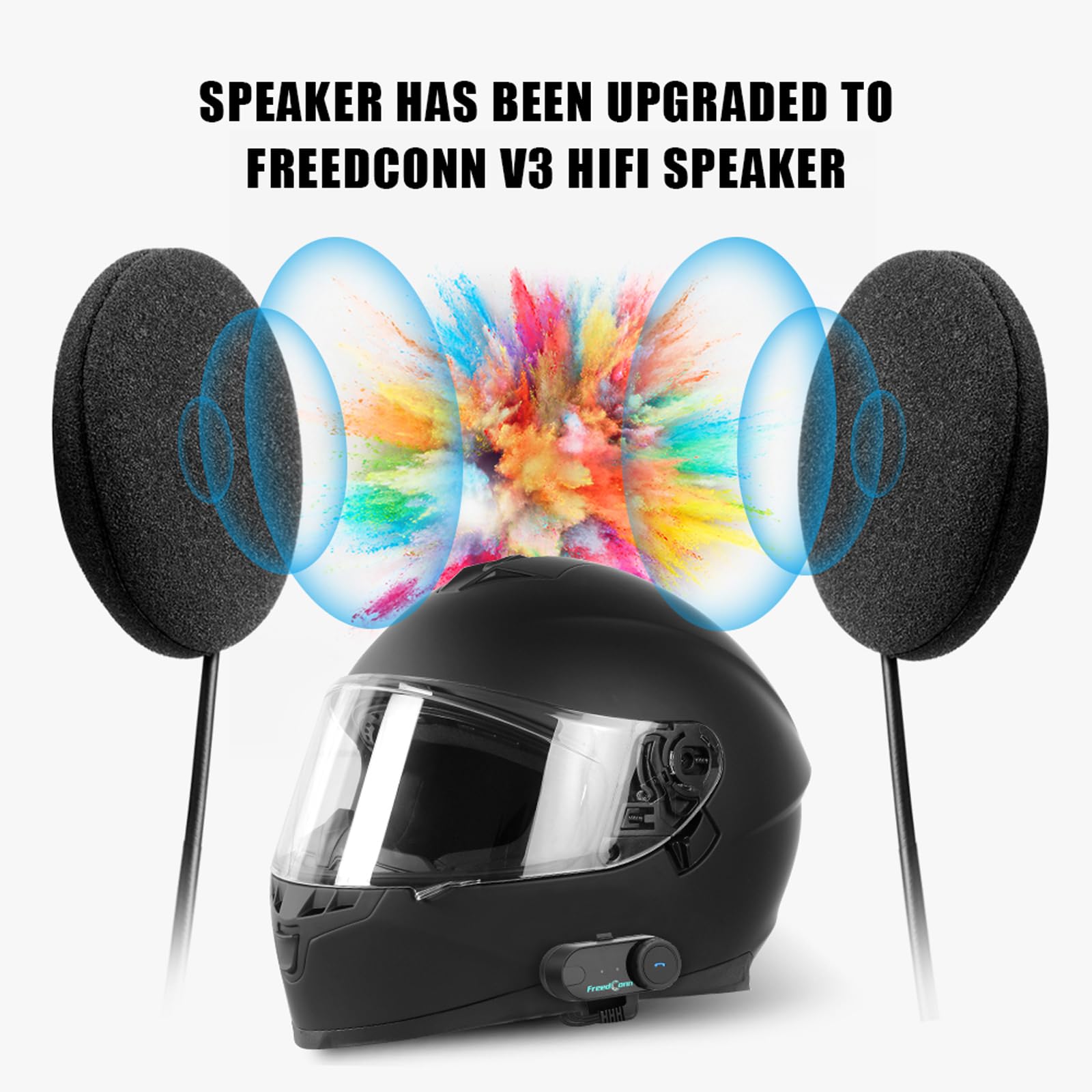 Гарнітура FreedConn T-COM Аксесуар для мотоциклетного шолома Bluetooth Система, фото №4