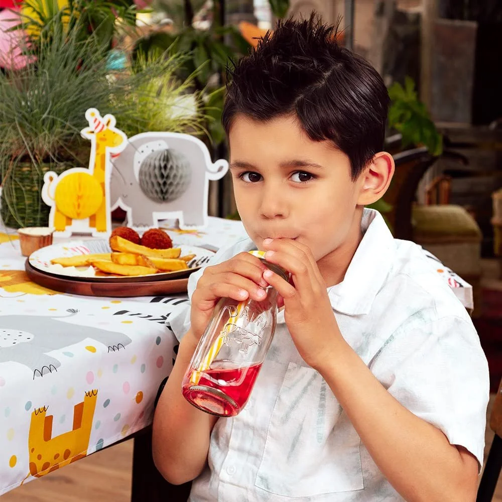 Набір посуду для вечірки Safari Дикі тварини, з тарілками, стаканчиками, серветками та прикрасами, фото №8