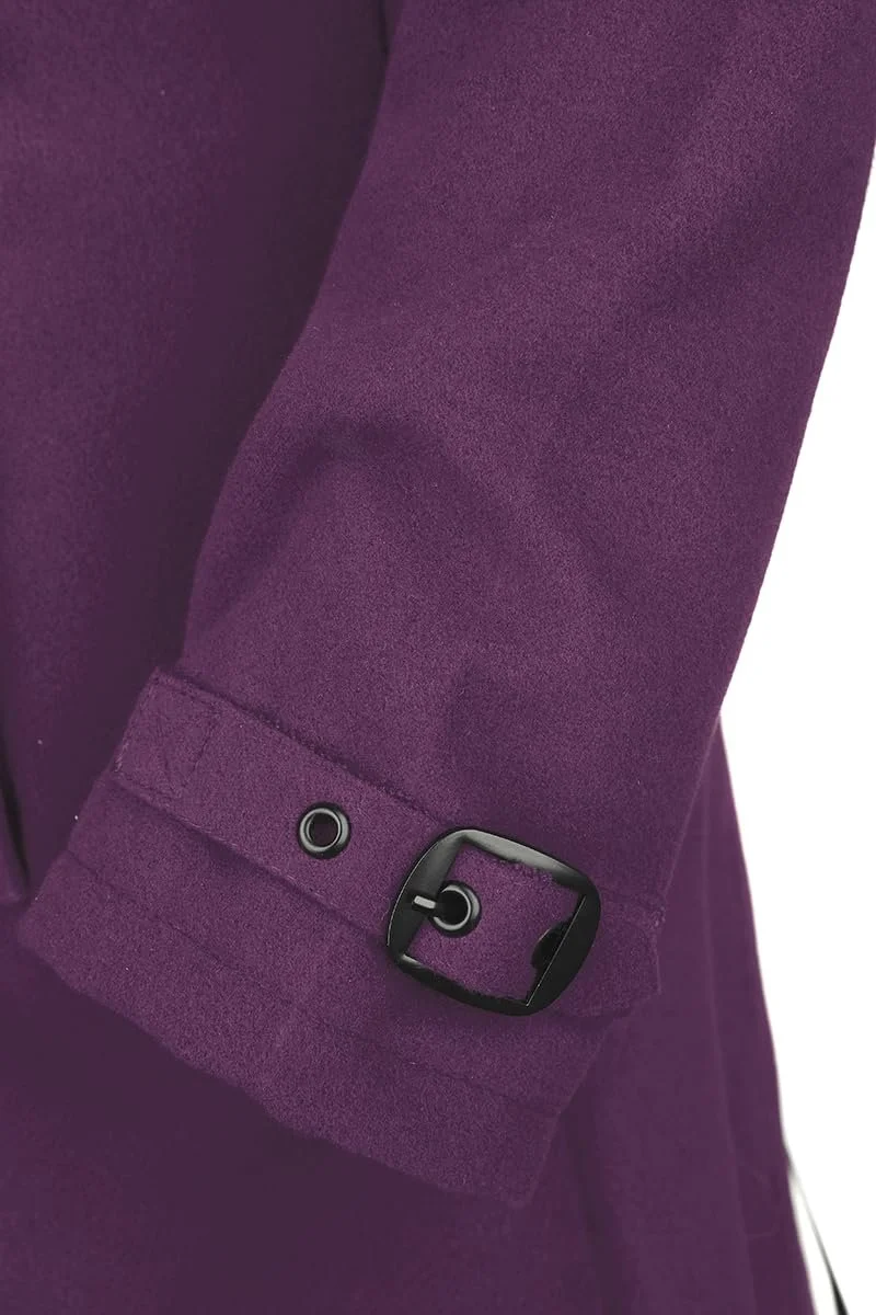 Пальто Gothicana by EMP Мереживне, фіолетове, фото №5