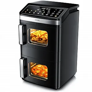 Мультипіч Arendo XXL Dual Zone 17 L 2800 W 2 камери Сенсорна панель Оглядове вікно Система 3D конвекції - Фото 1