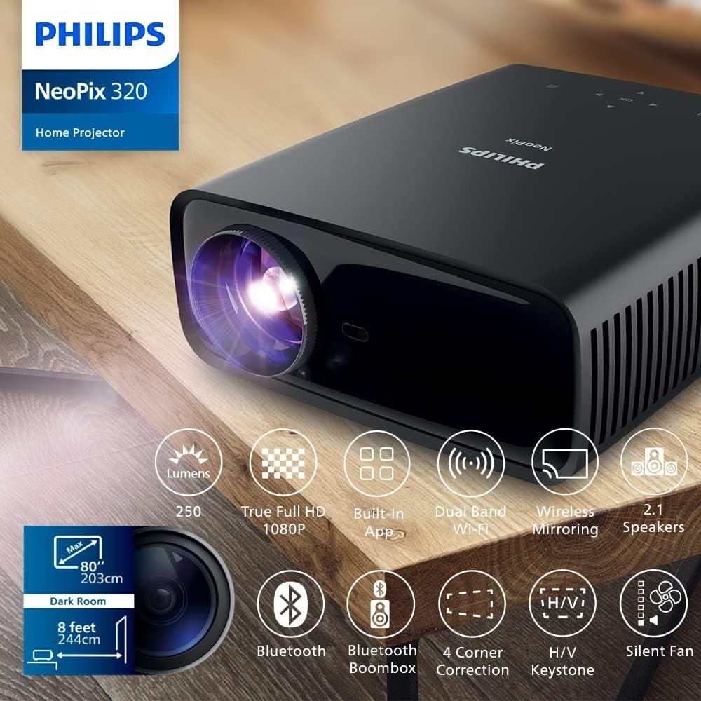 Проектор Philips NeoPix 320 Full HD Wi-Fi Bluetooth, фото №2