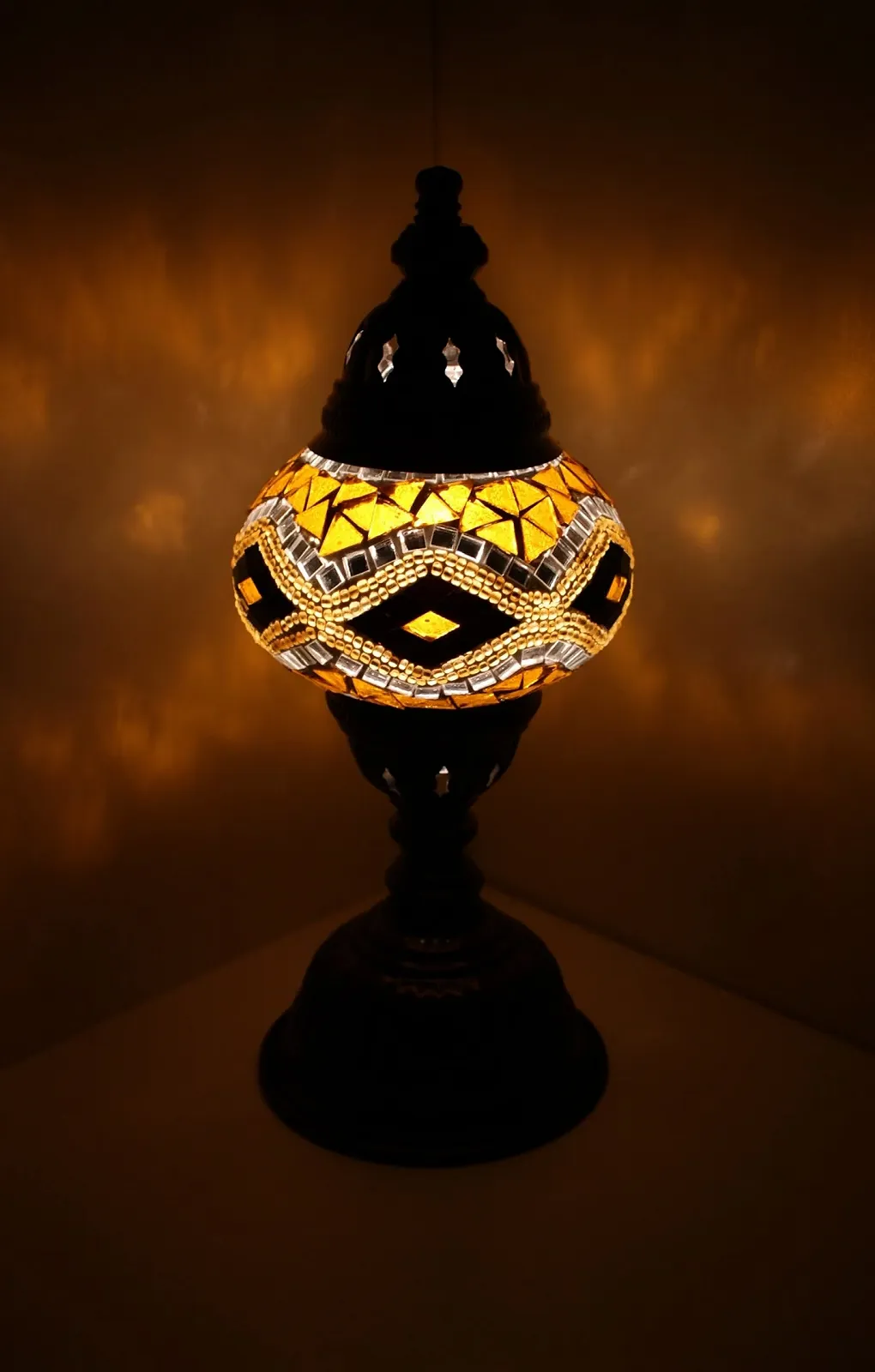 Настільна лампа Samarkand Lights Mosaic Table Lamp M Oriental Gold, фото №1