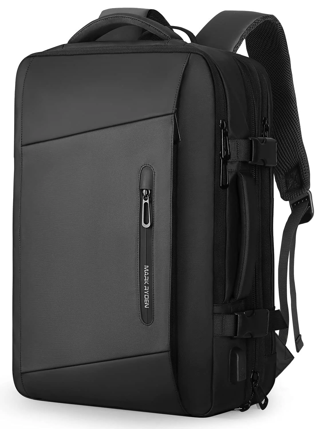 Рюкзак діловий Mark Ryden розширюваний 26л-38л 17" USB YKK 45 х 36 х 20 см чорний, фото №1 Рюкзак діловий Mark Ryden розширюваний 26л-38л 17" USB YKK 45 х 36 х 20 см чорний, фото №1