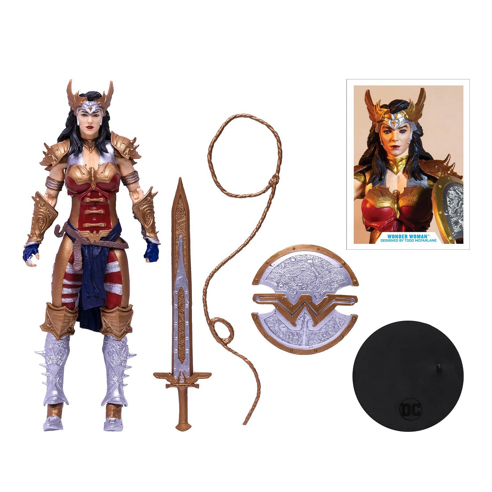 Екшн-фігурка Wonder Woman DC Multiverse, розроблена Тоддом Макфарлейном (Gold Label), 18 см, фото №4