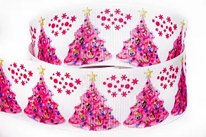 Купити Лента репсовая Лентомания 40мм белая с розовыми елочками GRSGRN40PNKTR - Фото 1 Лента репсовая Лентомания 40мм белая с розовыми елочками GRSGRN40PNKTR - Фото 1