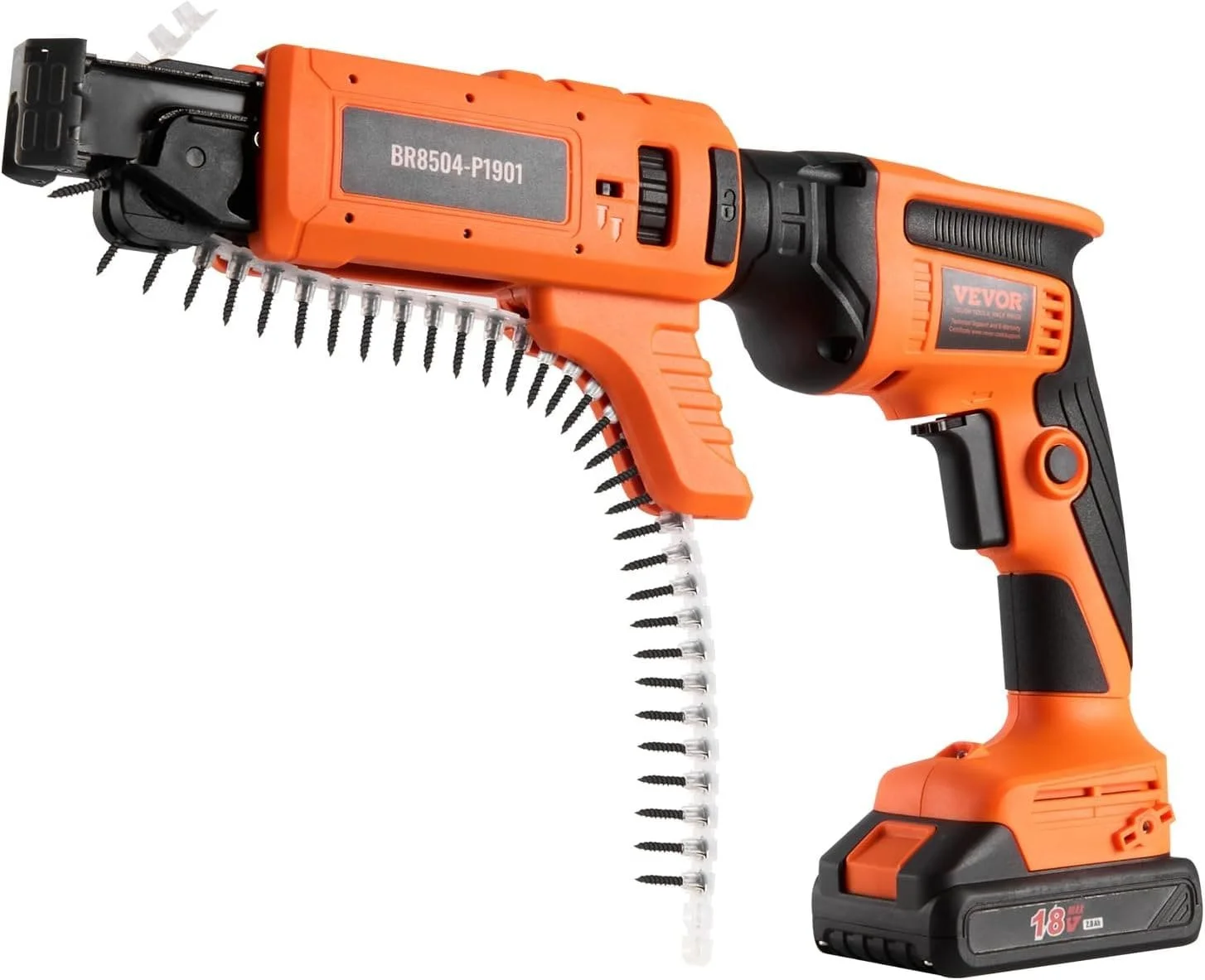Шурупокрут для гіпсокартону VEVOR Чорно-помаранчева, фото №9 Шурупокрут для гіпсокартону VEVOR Чорно-помаранчева, фото №9