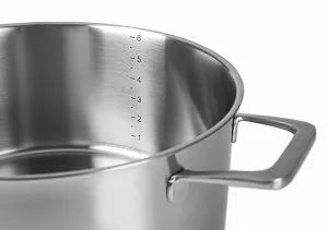 Кастрюля Lacor Foodie 45016 с крышкой Серебристая synthetic.ua - Фото 1