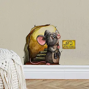 Наклейка на стіну ilka parey wandtattoo-welt Мишачі двері MT5 Котам вхід заборонено - Фото 1