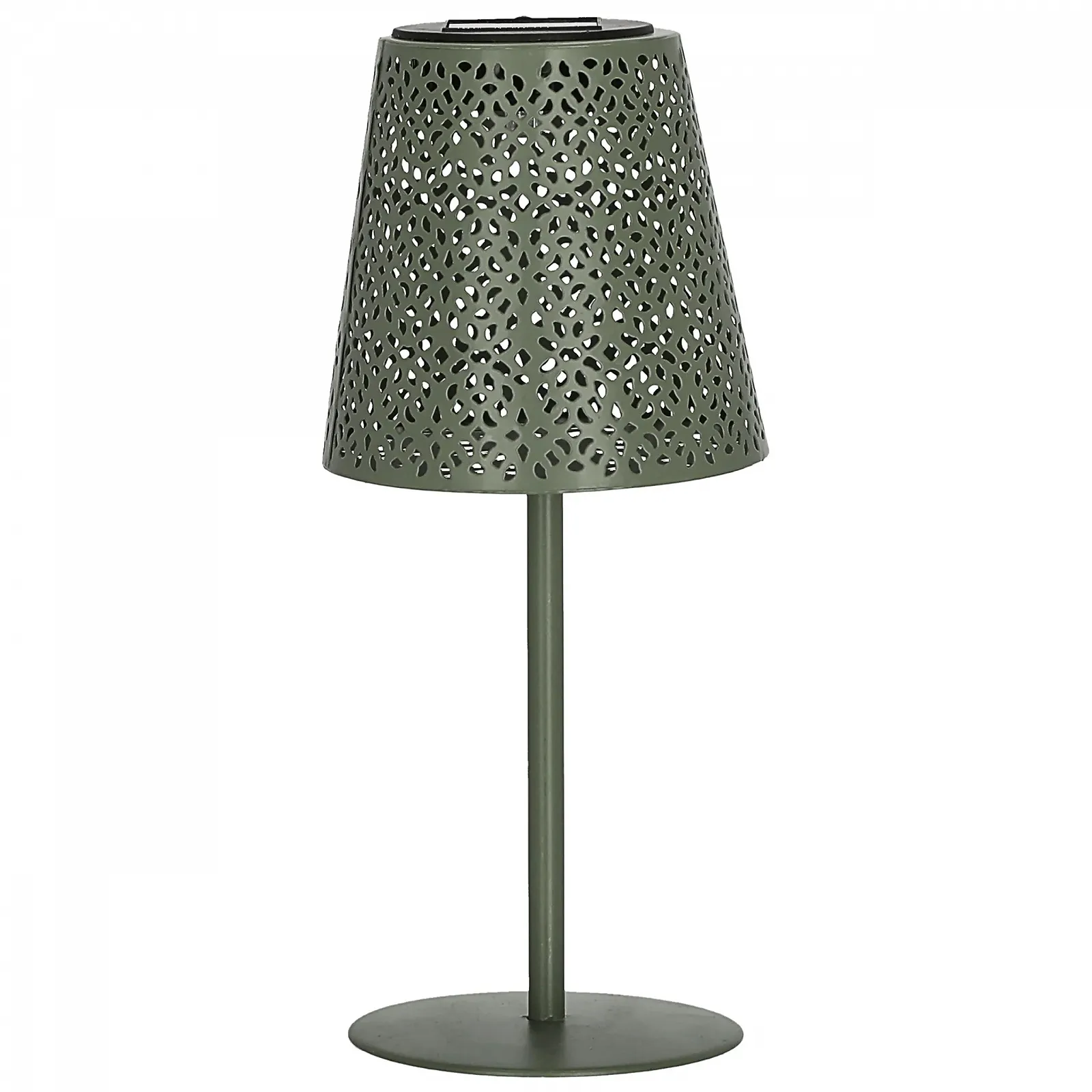 Светодиодная настольная лампа Cepewa Солнечная с узором IP44 12 x 27 см Зеленая, фото №4