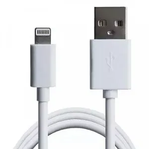 Дата кабель USB 2.0 AM to Lightning 1.0m Cu 2.1А White Grand-X PL01W synthetic.ua - Фото 1