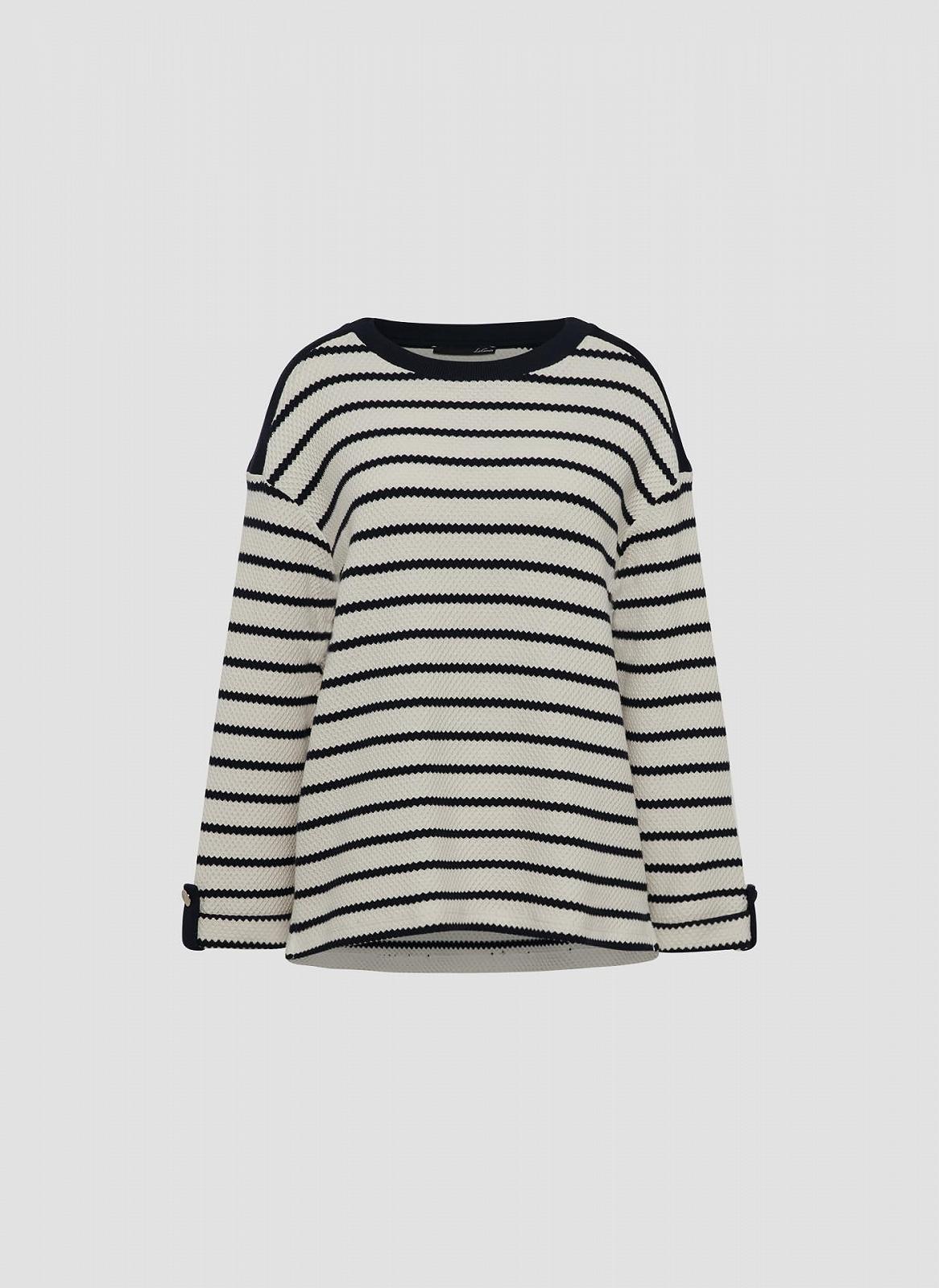 Свитшот LeComte В полоску Бежевый, фото №2 Свитшот LeComte В полоску Бежевый, фото №2