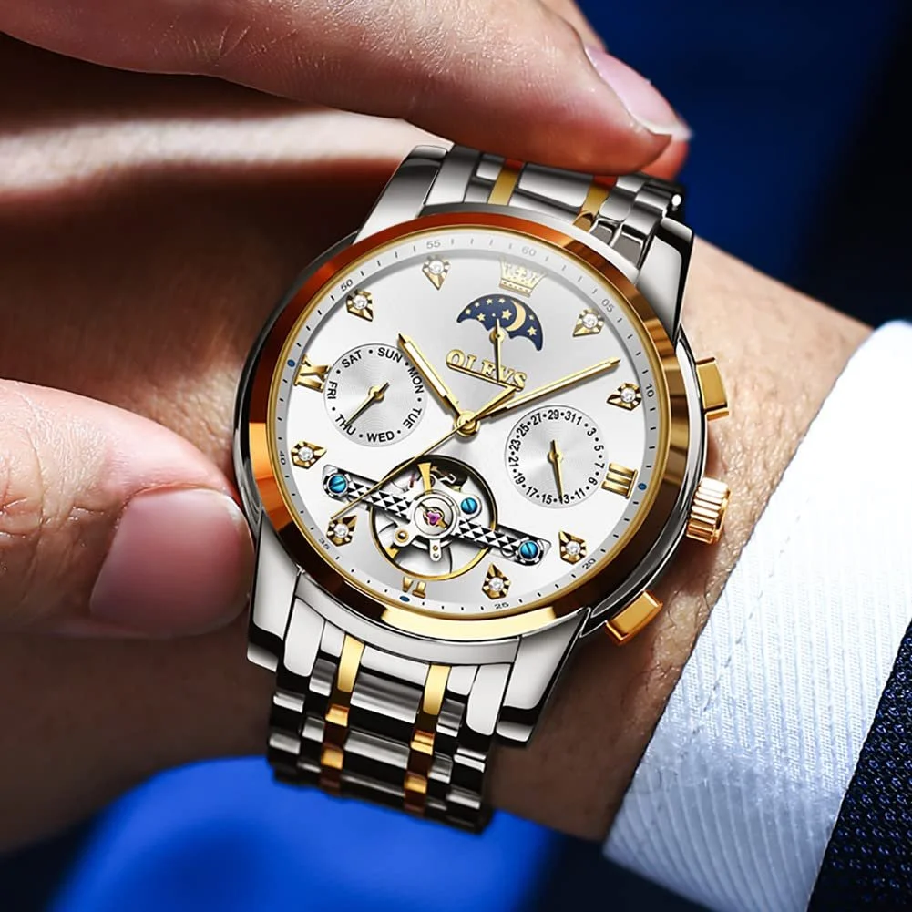 Автоматичний Чоловічий Годинник OLEVS Механічний, Водонепроникний, Люмінесцентний, фото №3 Автоматичний Чоловічий Годинник OLEVS Механічний, Водонепроникний, Люмінесцентний, фото №3