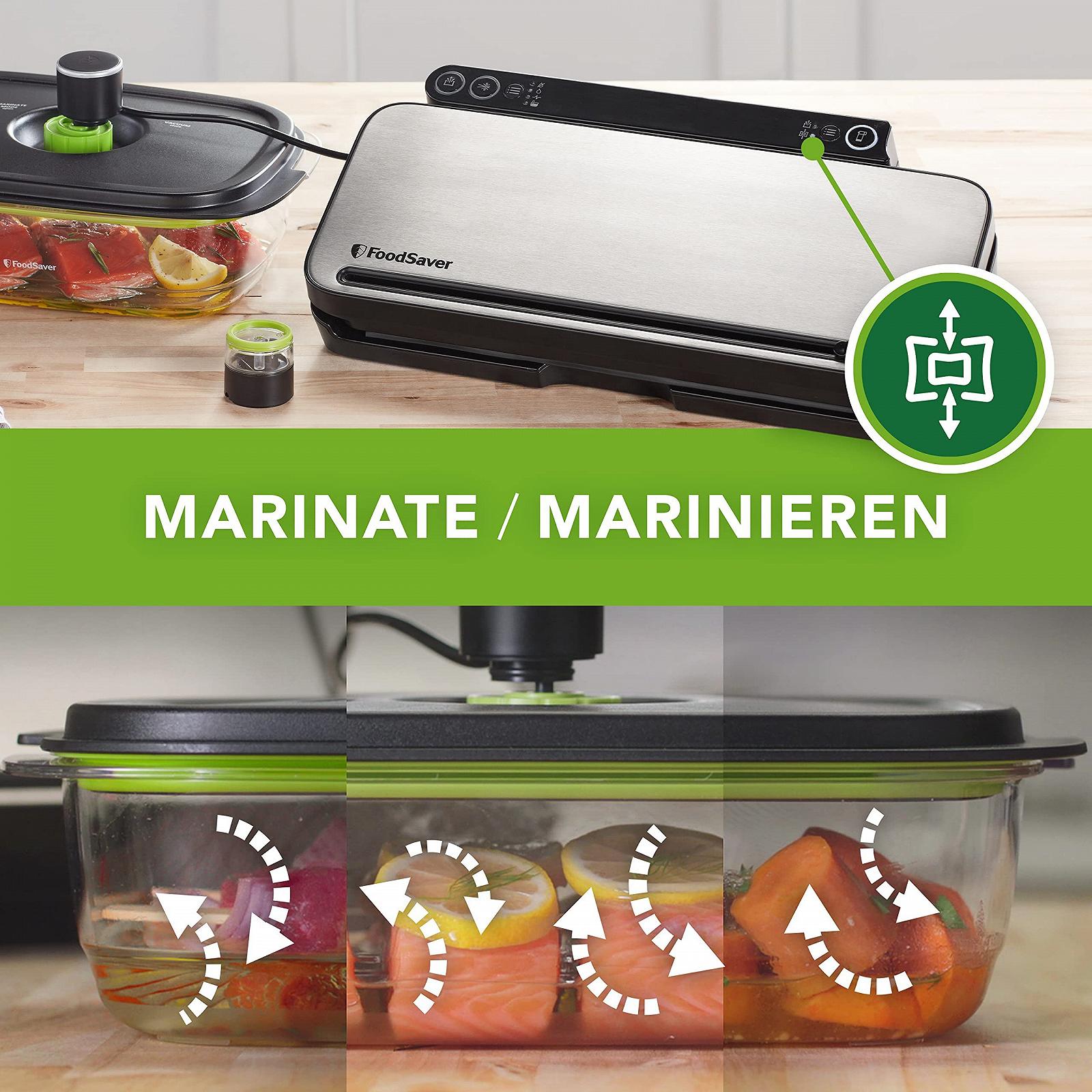 Вакуумний пакувальник FoodSaver VS3190X Silver з чорними вставками, фото №4